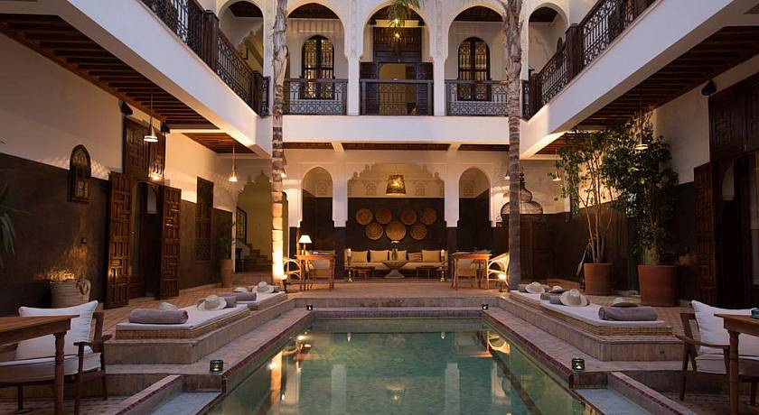 Riad traditionnel dans la médina de Marrakech