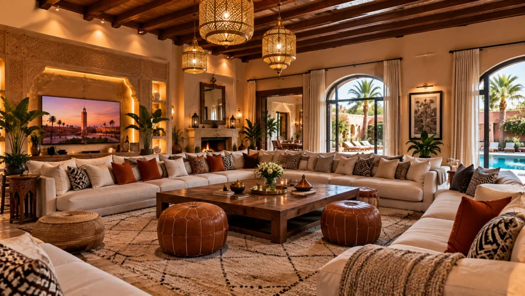 Villa groupe salon spacieux Marrakech
